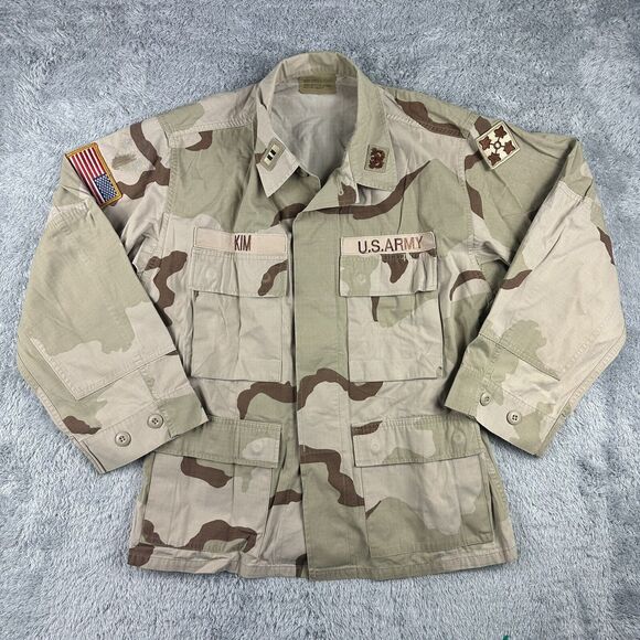Vintage US Army Camo Coat Men Small Extra Short DCU Desert Camoflauge 2nd ID - Picture 1 of 13